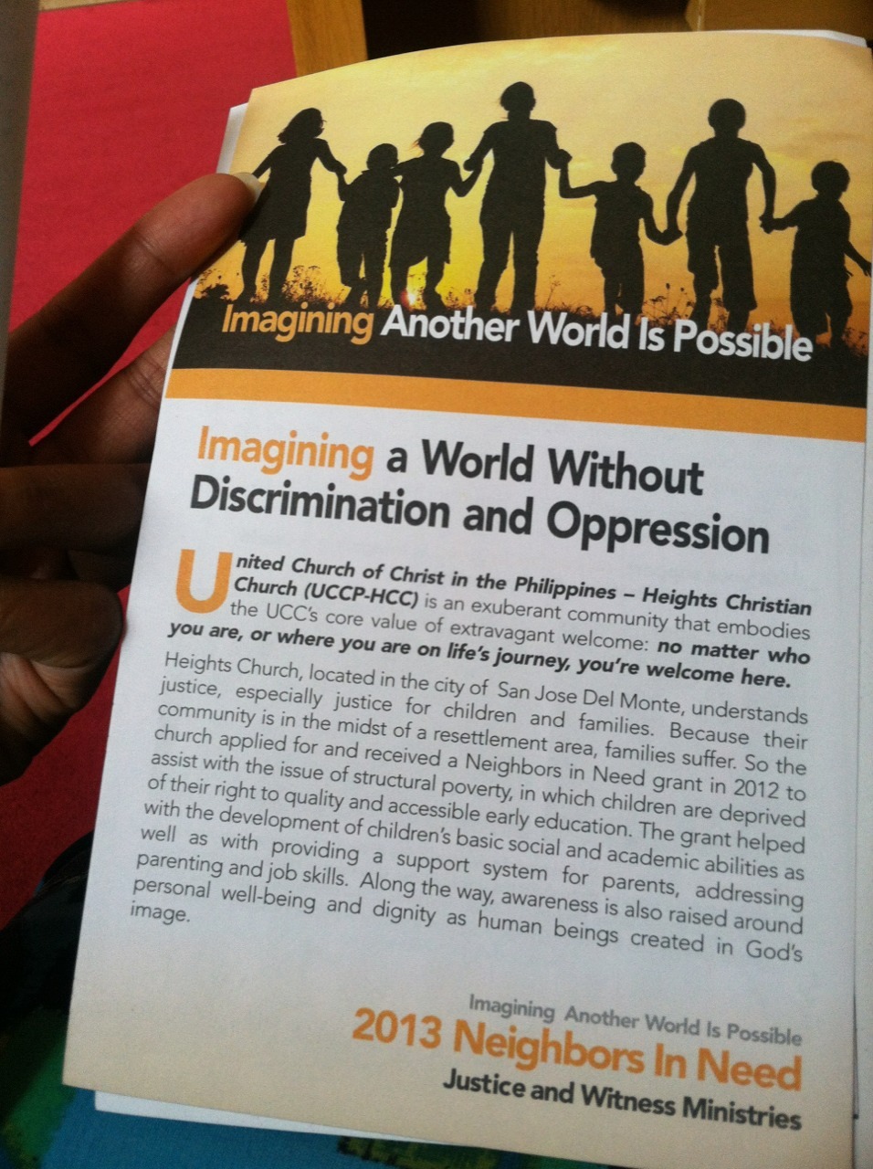 2013 Neighbors In Need |&nbsp;UCCP-HCC